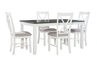 Lander 5-Piece Dining Set, Grey