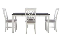 Lander 5-Piece Dining Set, Grey