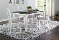 Lander 5-Piece Dining Set, Grey