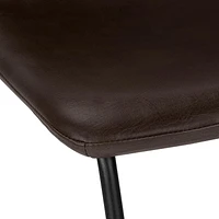 Monarch Specialties Office Chair, Bar Height, Standing, Computer Desk, Work, Pu Leather Look, Metal, Brown, Black, Contemporary, Modern