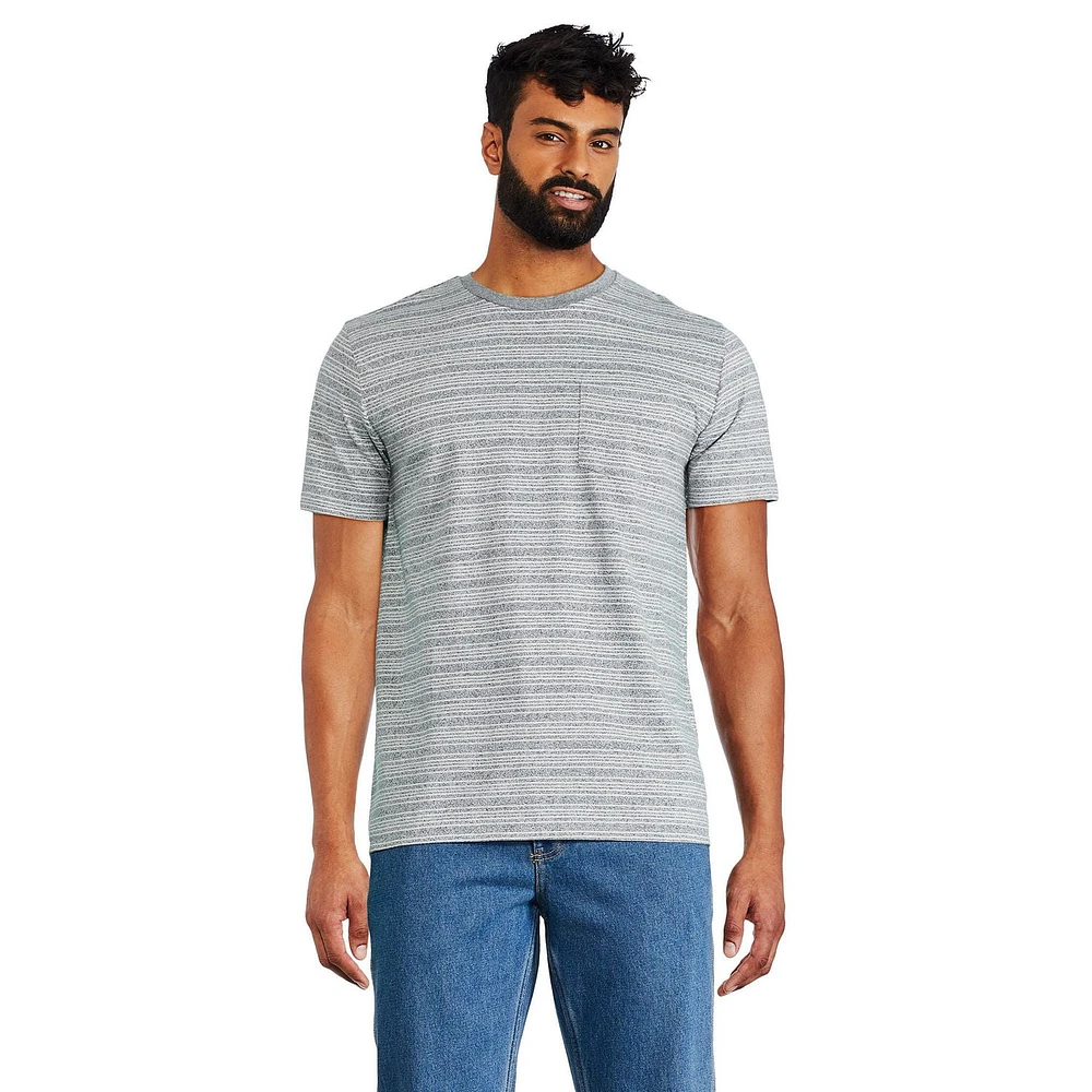 T-shirt avec poche George pour hommes Tailles P-TG