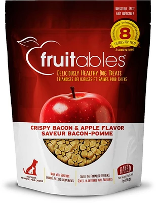 Fruitables Crispy Bacon & Apple Baked Dog Treats, 199 g