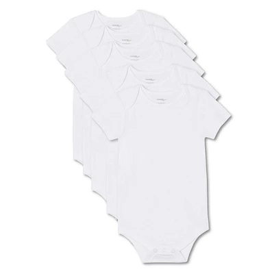 Lot de 5 cache-couches à manches courtes George unisexe pour nourrissons Tailles 0-24 mois