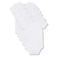 Lot de 5 cache-couches à manches courtes George unisexe pour nourrissons Tailles 0-24 mois