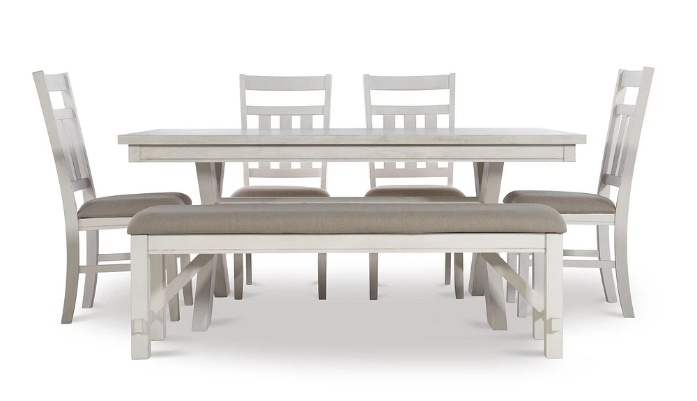 Padilla 6-Piece Dining Set, White