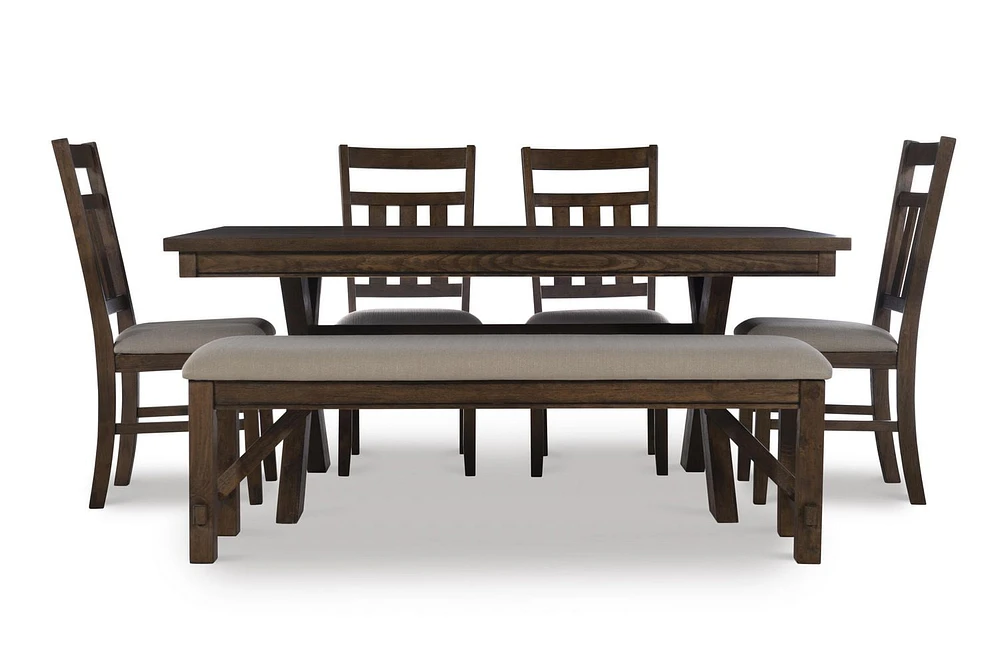 Padilla 6-Piece Dining Set, Brown