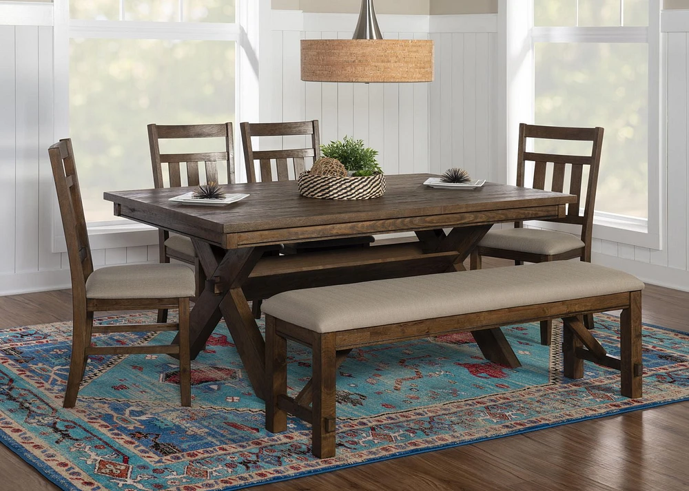 Padilla 6-Piece Dining Set, Brown