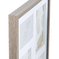 Truu Design Decorative Wooden Square Wall Collage Picture Frame, 14.5 x 14.5 inches, Beige