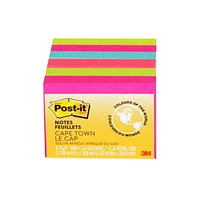 Post-it Notes, 1 3/8" x 1 7/8", Cape Town, 6 pads, 75 Sticky Notes/Pad