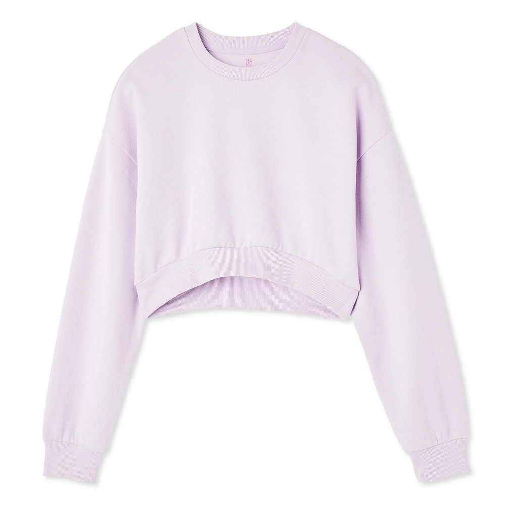 No Boundaries Women's Cropped Fleece Popover
