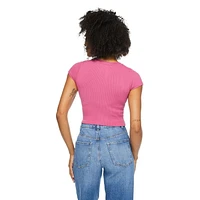 T-shirt sans coutures No Boundaries pour femmes Tailles TP–TTG