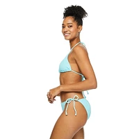 Haut de bikini avec nouettes No Boundaries pour femmes Tailles TP–TTG