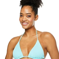 Haut de bikini avec nouettes No Boundaries pour femmes Tailles TP–TTG