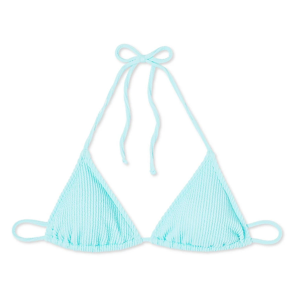 Haut de bikini avec nouettes No Boundaries pour femmes Tailles TP–TTG