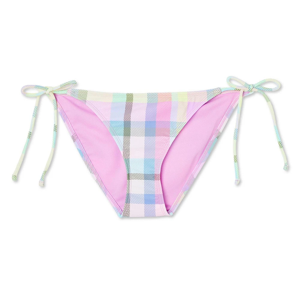 No Boundaries Women's String Bikini Bottom