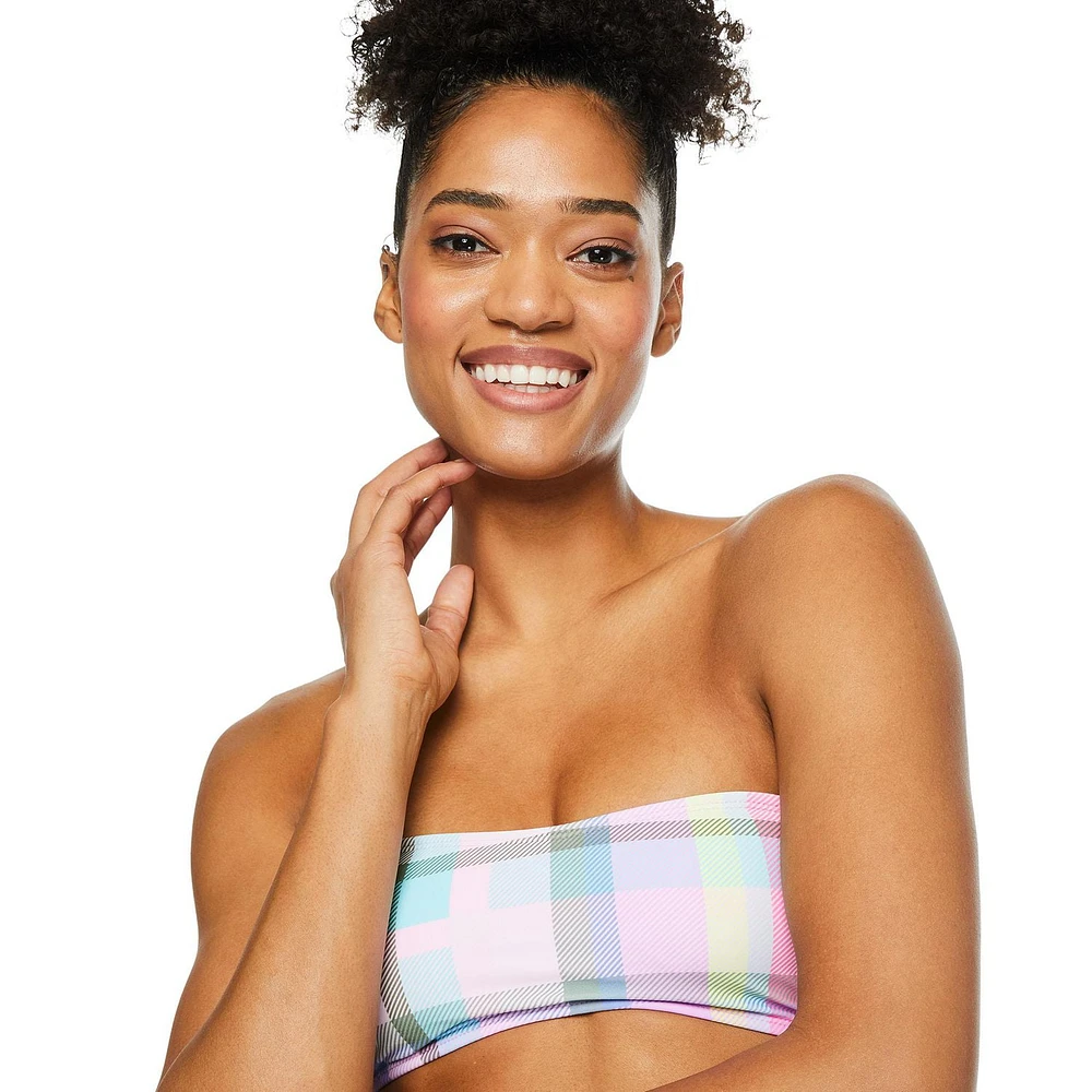 Haut de bain en bandeau No Boundaries pour femmes Tailles TP–TTG