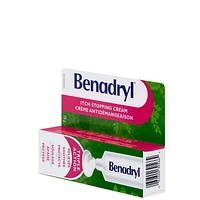 Benadryl Itch Stopping Cream, Topical Anesthetic, Itch Pain Relief, Diphenhydramine Hydrochloride, Zinc Acetate, 28 g