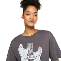 T-shirt surdimensionné No Boundaries pour femmes Tailles TP–TTG