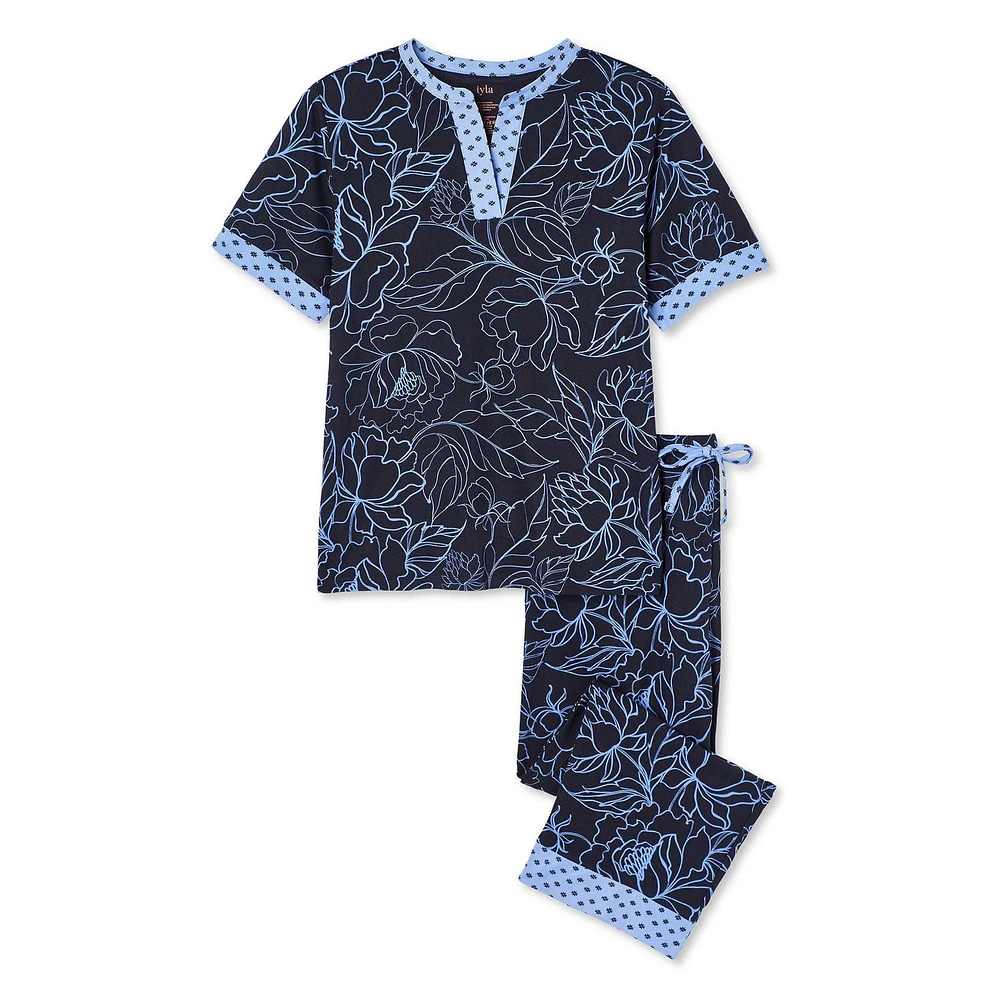 Pyjama 2 pièces Iyla pour femmes Tailles TP–TTG