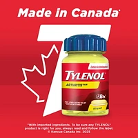 Tylenol Douleurs arthritiques Acétaminophène à 650 mg en caplets, Format écono 200 + 15 caplets