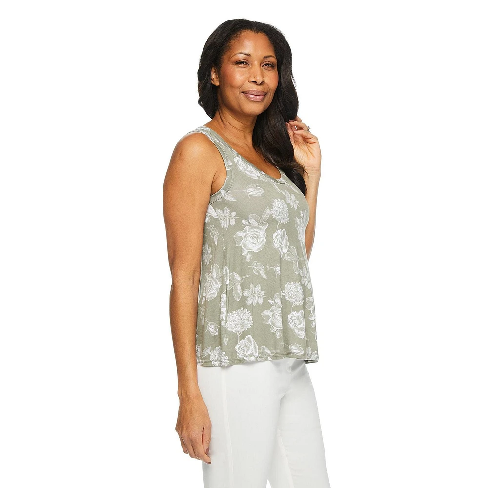 Iyla Women's Drapey V-Neckline Tank