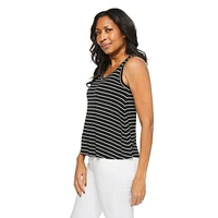Iyla Women's Drapey V-Neckline Tank, Sizes S-XXL