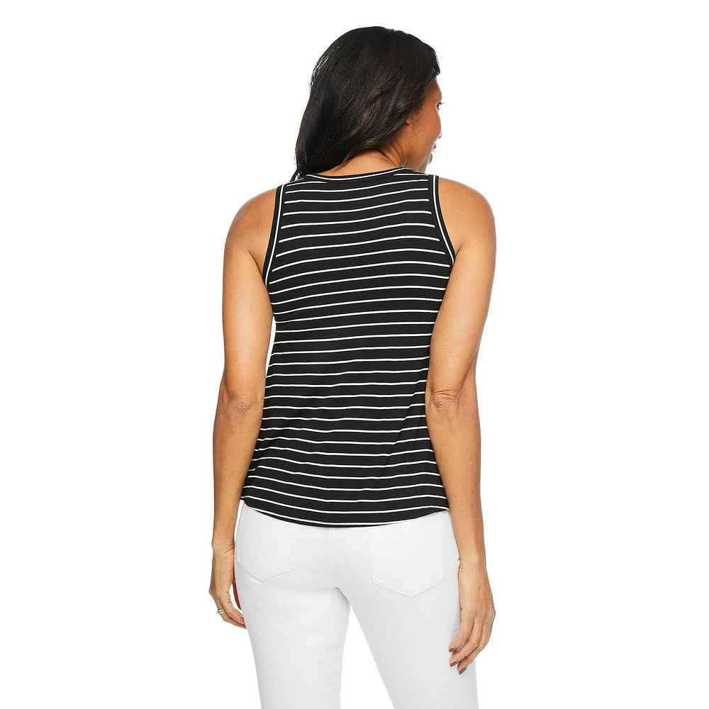 Iyla Women's Drapey V-Neckline Tank, Sizes S-XXL