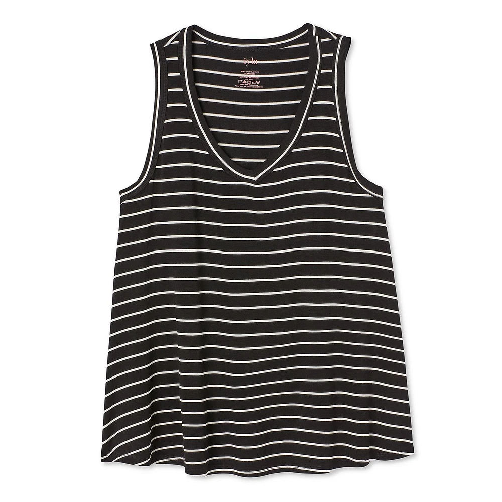 Iyla Women's Drapey V-Neckline Tank, Sizes S-XXL