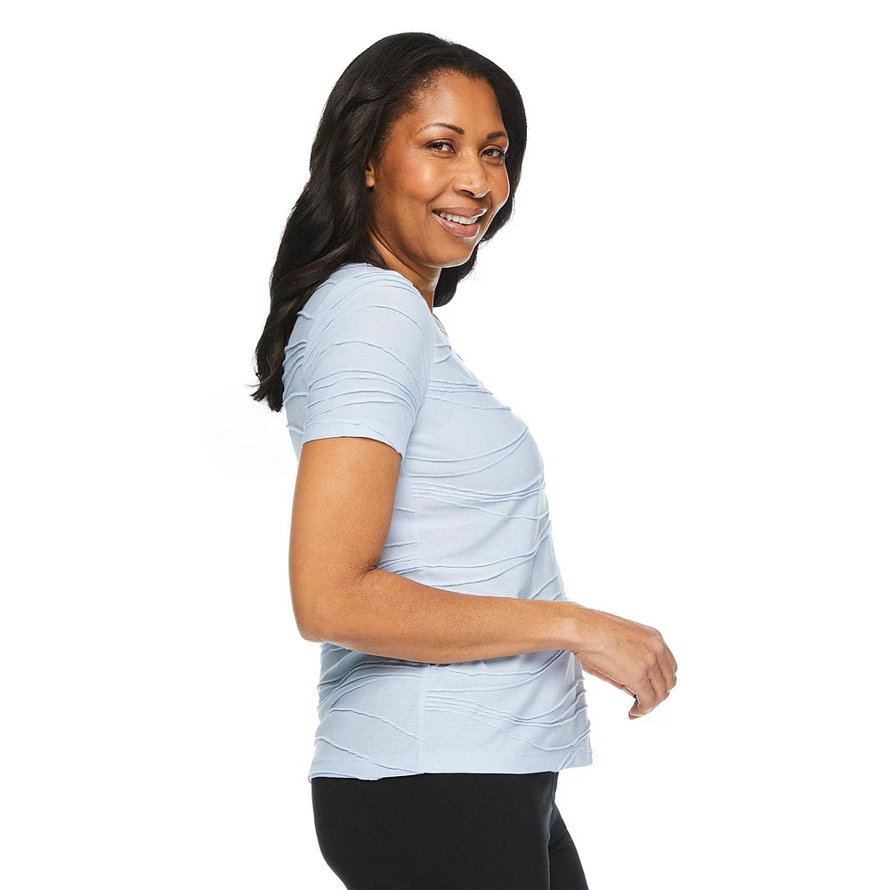 T-shirt à motif ondulé Iyla pour femmes