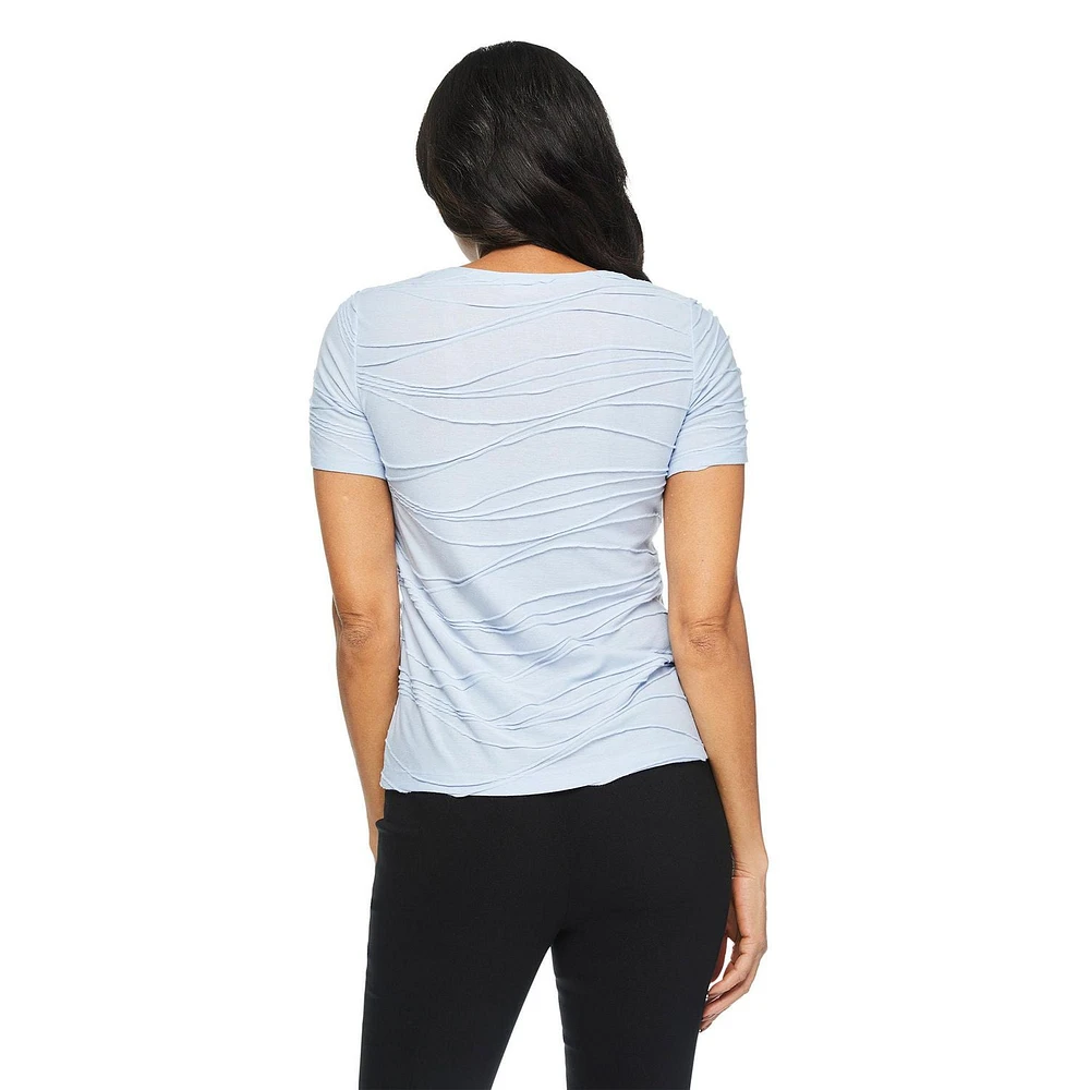 T-shirt à motif ondulé Iyla pour femmes