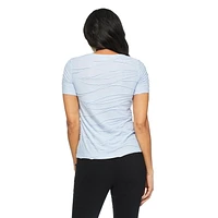 T-shirt à motif ondulé Iyla pour femmes