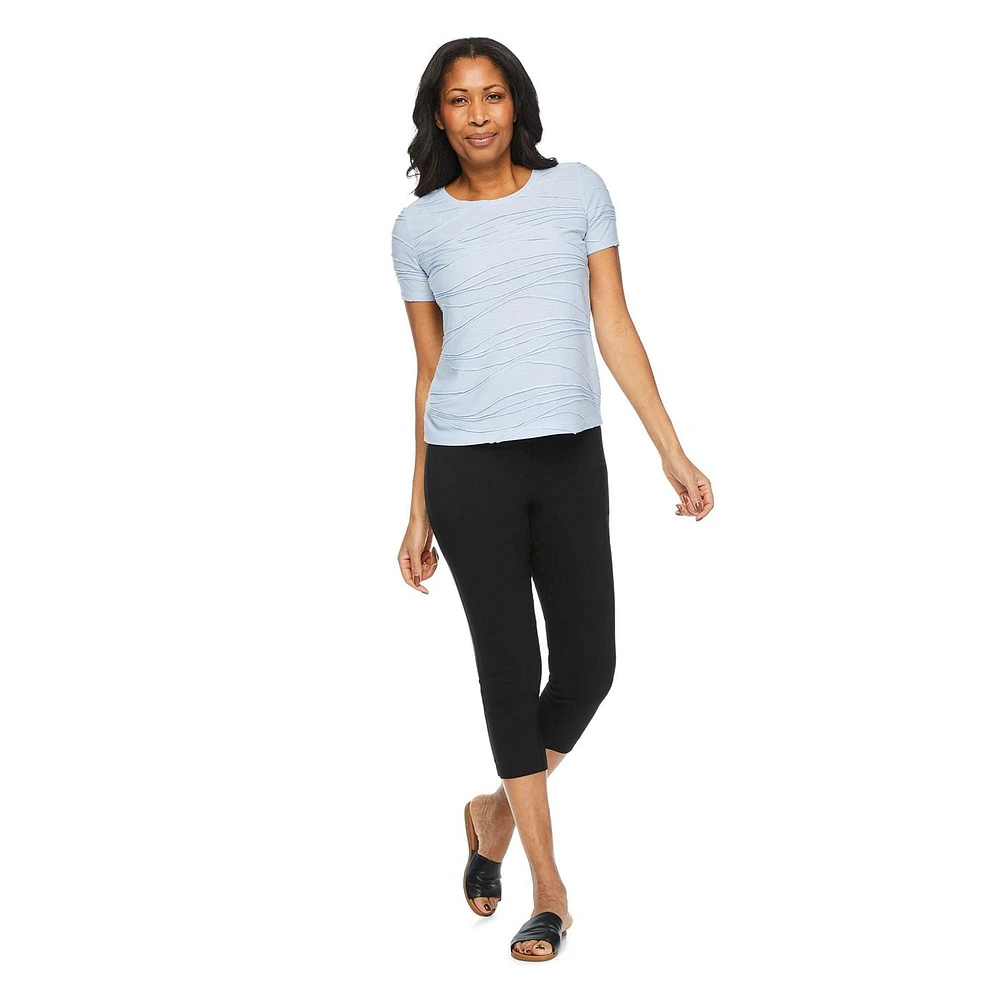 T-shirt à motif ondulé Iyla pour femmes