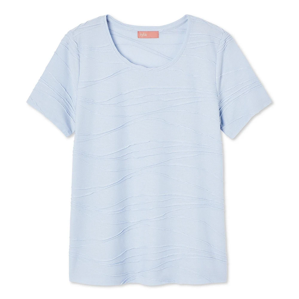 T-shirt à motif ondulé Iyla pour femmes