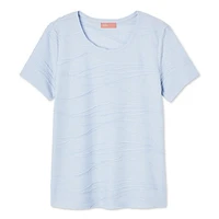 T-shirt à motif ondulé Iyla pour femmes