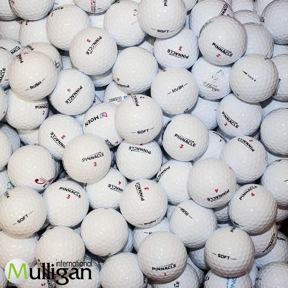 Mulligan - 100 Pinnacle Mix 5A/4A Recycled Used Golf Balls, White