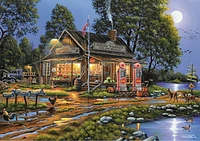 Buffalo Games Americana Eugene's Gas & Grocery 500 Piece Jigsaw Puzzle