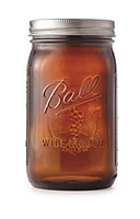 Ball® Wide Mouth 946ml Amber Jar, 4 Pack