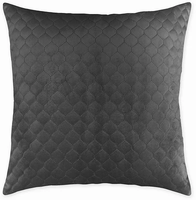 hometrends Quilted Velvet Decorative Pillow