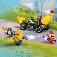 LEGO Despicable Me 4 Minions and Banana Car Toy Gift for Kids, Fun Illumination’s Despicable Me Toy Playset, Creative Building Minions Toy for Boys and Girls Aged 6 and Up, 75580