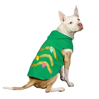 Vibrant Life Green Holiday Christmas Tree Pet Hoodie - Dog and Cat Hoodie