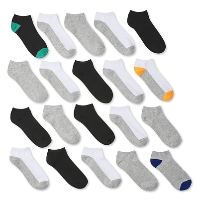 George Boys' Low-Cut Socks 20-Pack