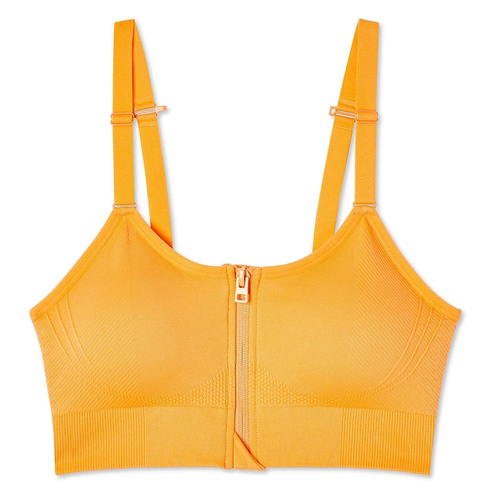 Athletic Works Women's Zipper Bra