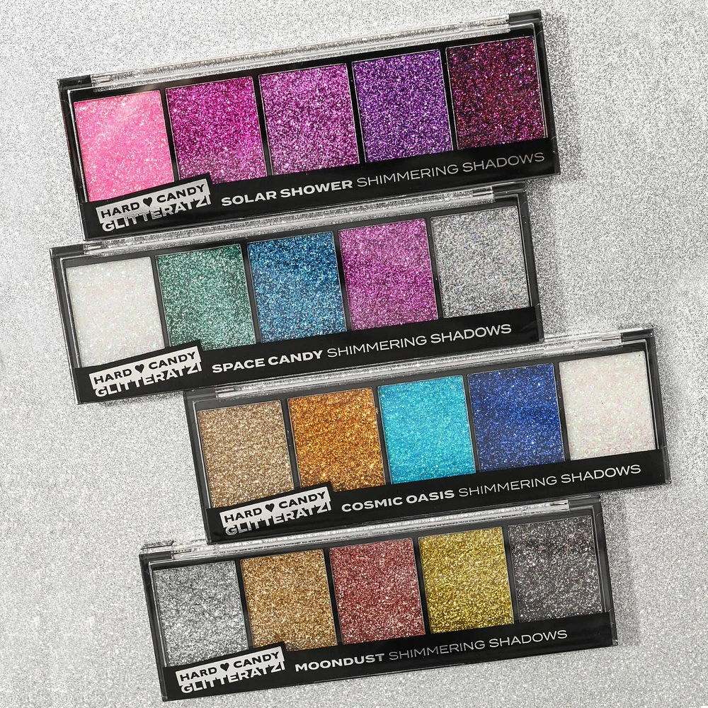 Hard Candy Glitteratzi cream eyeshadow palette, Multi shade, 10g