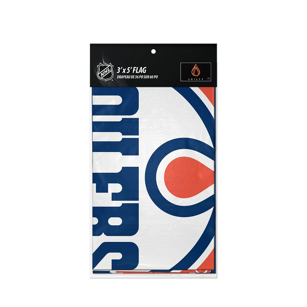 OFFICIALLY LICENSED NHL 3 x 5 WALL FLAG EDMONTON OILERS