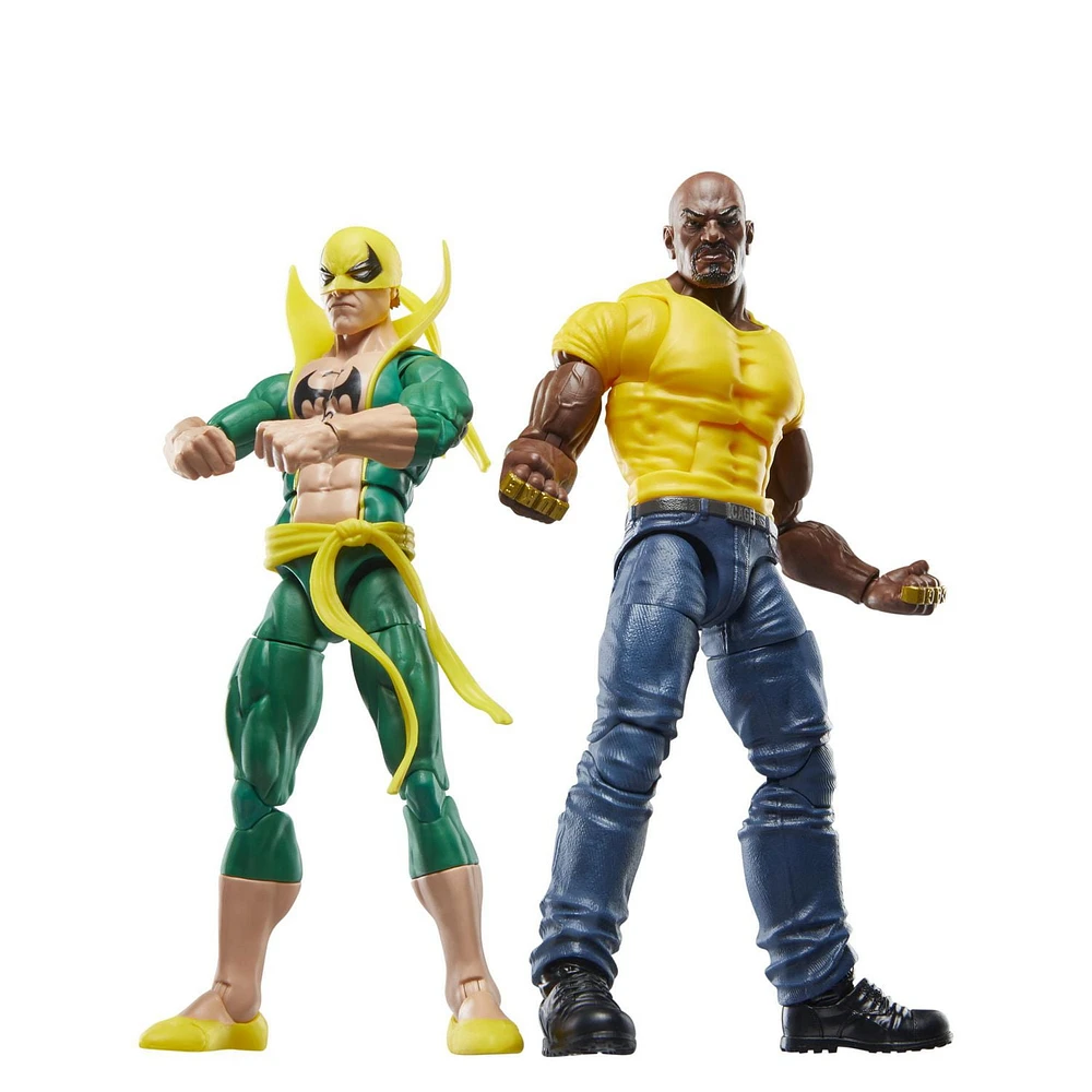 Marvel Legends Series Iron Fist and Luke Cage, 6" Comics Collectible Action Figures