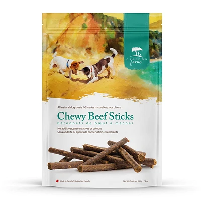 Caledon Farms Chewy Beef Sticks Dog Treats, 220g