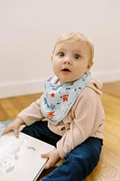 Dr. Brown’s® Bandana Bibs with Removable Teether, Sea Creatures and Blue Waves, 2 pack