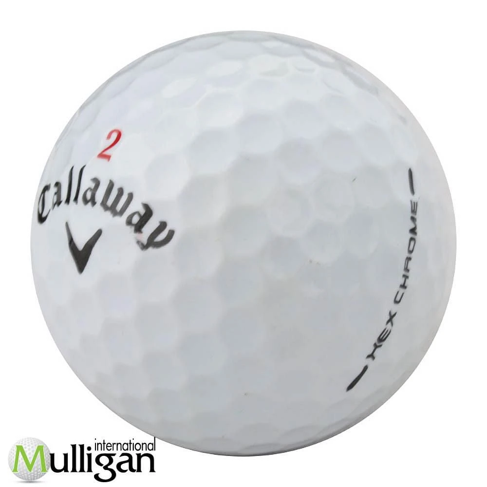 Mulligan - 12 Callaway Hex Chrome/Chrome+ 5A Recycled Used Golf Balls