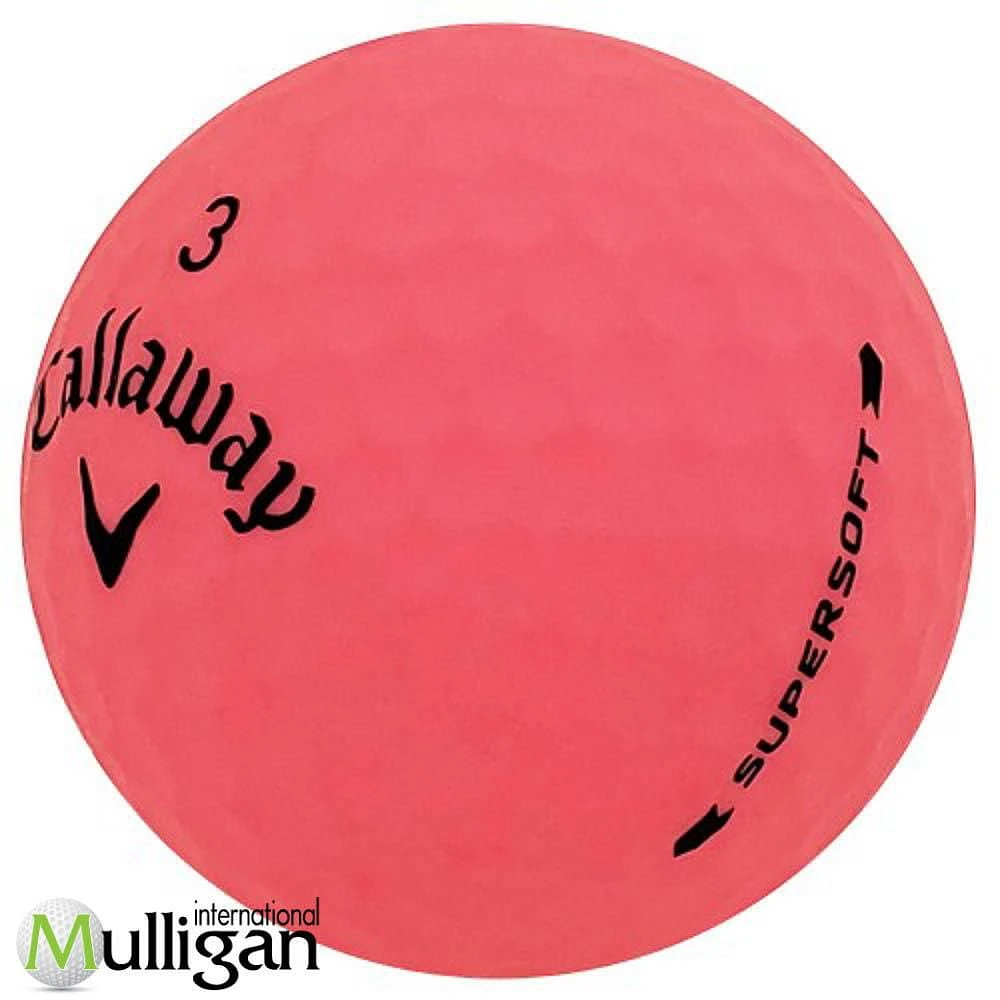 Mulligan - 36 balles de golf récupérées Callaway Supersoft Mat 5A, Rose