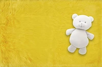 Yellow Flokati Fur Rug